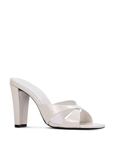 Black Suede Studio Aika 95 Mule In White