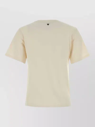 Weekend Max Mara Weekend Maxmara Wkdwest Cotton T Shirt With Print And Embroidery In Neutral