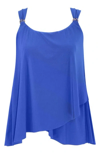 Miraclesuit Razzle Dazzle Draped Tankini Swim Top
