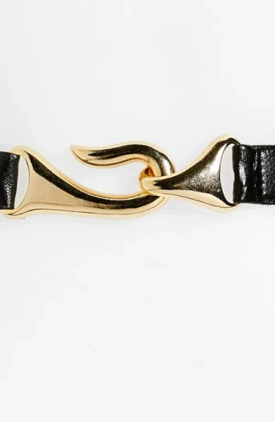 Raina Aries Leather Belt In Black