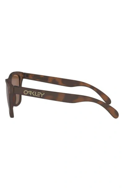 Oakley 55mm Polarized Rectangular Sunglasses In Brown