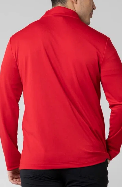 Levelwear Quarter Zip Pullover In Red