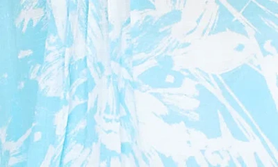 Ruby Rd. Ruby Rd Print Collared Top In Blue