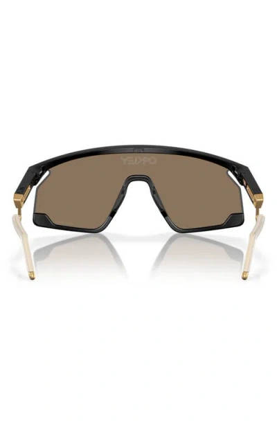 Oakley Bxtr 39mm Polarized Rectangular Sunglasses In Black