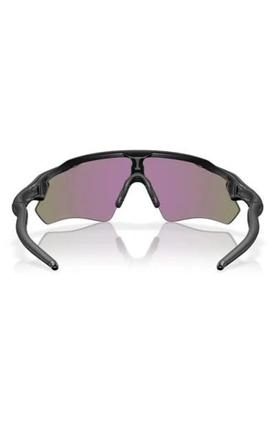 Oakley Womens Black Oo9208 Radar Ev Path Shield-frame Acetate Sunglasses