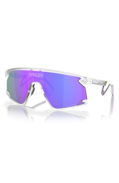 Oakley Bxtr 39mm Polarized Rectangular Sunglasses In White