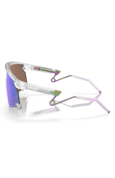 Oakley Bxtr 39mm Polarized Rectangular Sunglasses In White