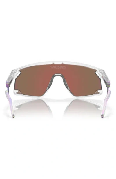 Oakley Bxtr 39mm Polarized Rectangular Sunglasses In White
