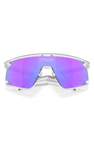 Oakley Bxtr 39mm Polarized Rectangular Sunglasses In White