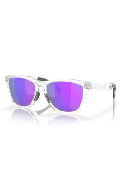 Oakley Frogskins Square-frame Sunglasses In Matte Clear