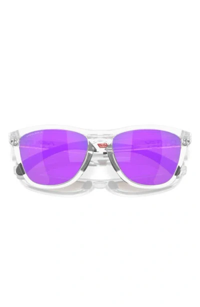 Oakley Frogskins Square-frame Sunglasses In Matte Clear