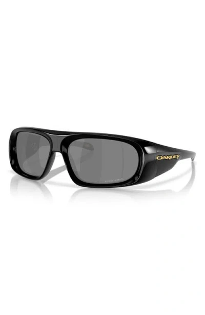 Oakley Men's Oo9491 Rectangular Sunglasses In Black