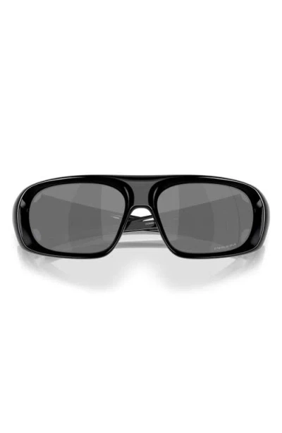Oakley Men's Oo9491 Rectangular Sunglasses In Black