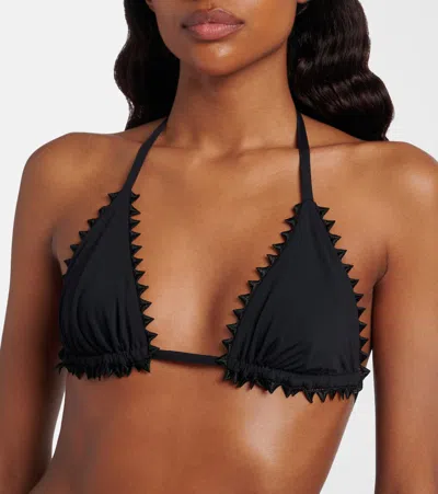 Jacquemus Triangle Bikini Top Le Haut De Maillot In Black