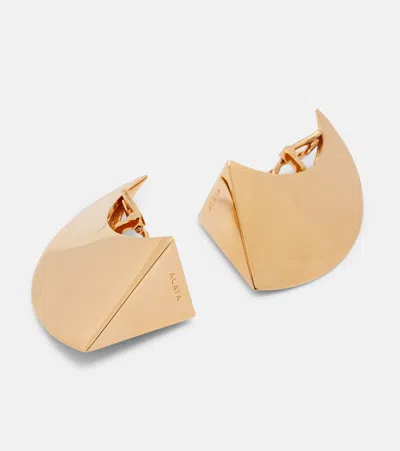 Alaïa Hook And Loop Earrings In Pink