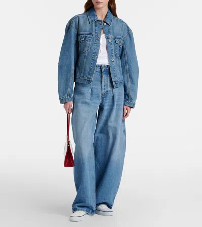 Jacquemus Les Fefe Logo-embroidered Canvas Sneakers In White