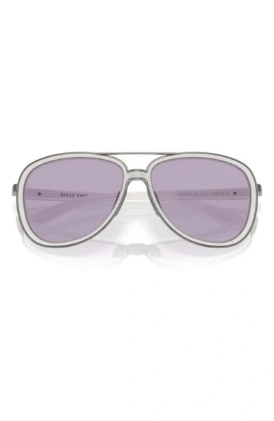Oakley Women's Split Time Sunglasses, Oo4129 In Matte Vapor