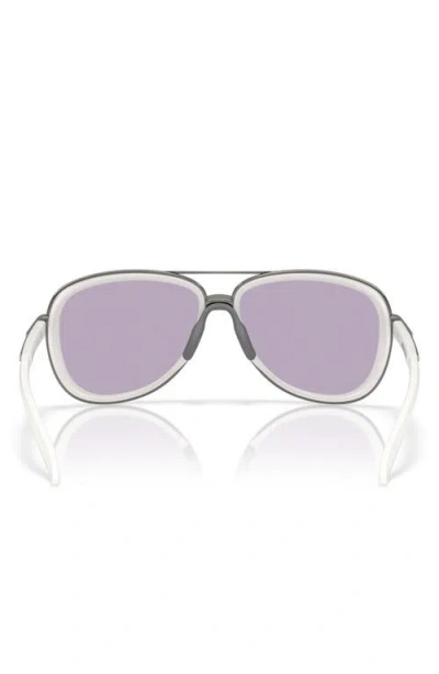 Oakley Women's Split Time Sunglasses, Oo4129 In Matte Vapor