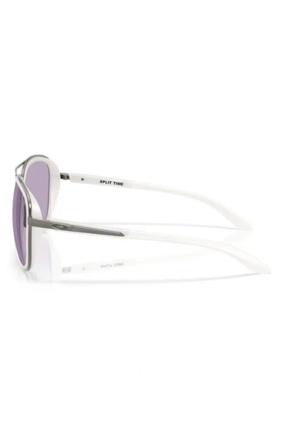 Oakley Women's Split Time Sunglasses, Oo4129 In Matte Vapor
