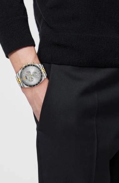 Versace Round-face 43mm In Silver