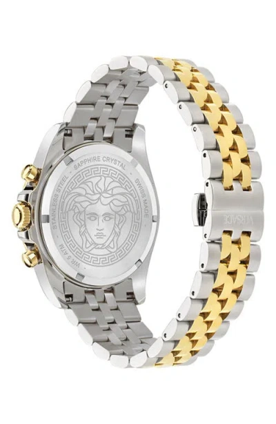 Versace Round-face 43mm In Silver