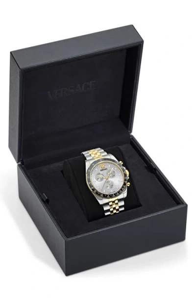 Versace Round-face 43mm In Silver