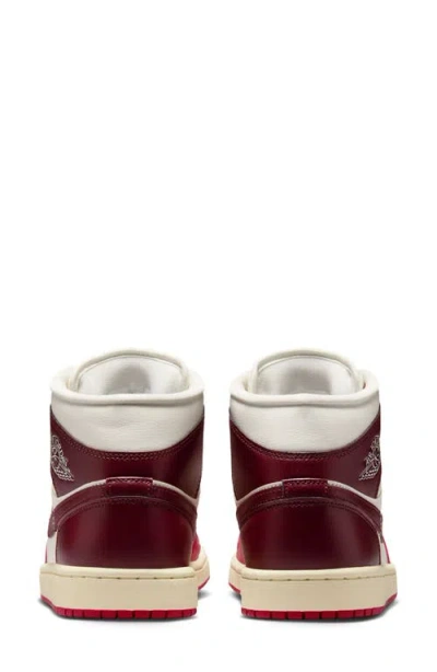 Jordan Air  1 Mid Sneaker In Red