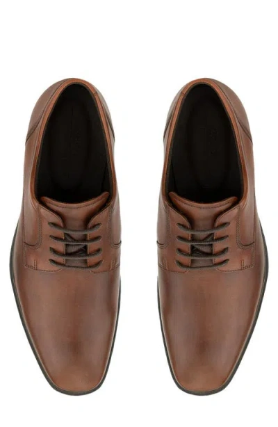 Ecco Milan Plain Toe Oxford In Brown
