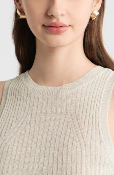 Open Edit Textured Stud Earrings In Gold