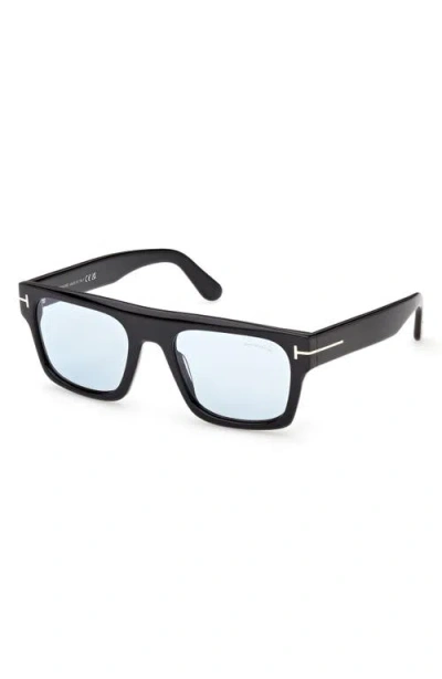 Tom Ford Ft1337 Rectangular Frame Sunglasses In Black