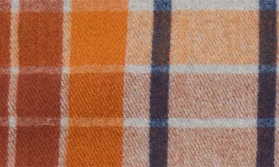 Mango Plaid Scarf In Brown