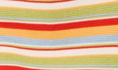 Solid & Striped The Celeste Stripe Knit Skort In Multi