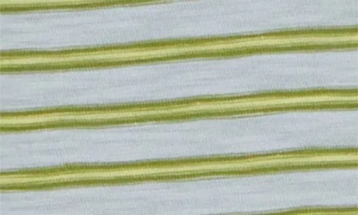 Veronica Beard Waldorf Stripe Ruched Sleeve Tee In Multi