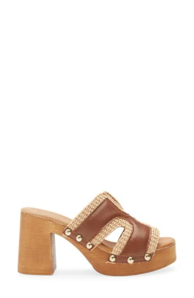 Chocolat Blu Mae Platform Sandal In Brown