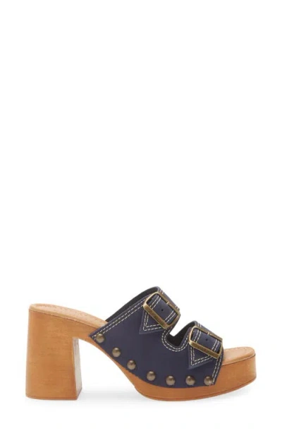 Chocolat Blu Mega Platform Sandal In Blue