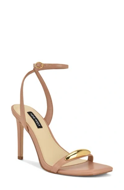 Nine West Props Ankle Strap Sandal In Neutral