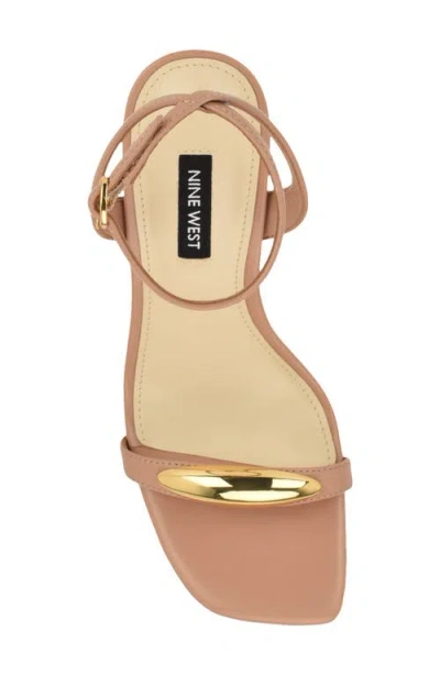 Nine West Props Ankle Strap Sandal In Neutral