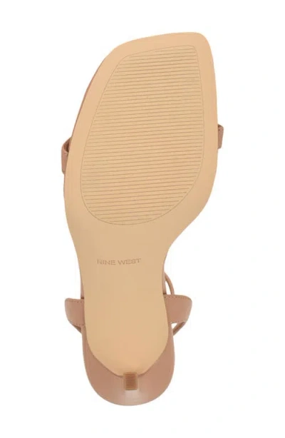 Nine West Props Ankle Strap Sandal In Neutral
