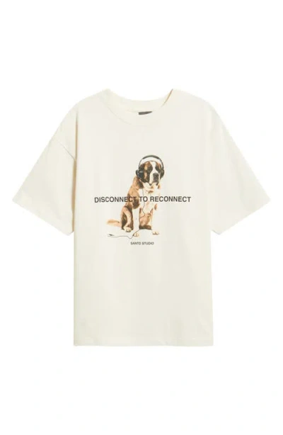 Santo Studio Disconnect Drappo Graphic T-shirt In Multi