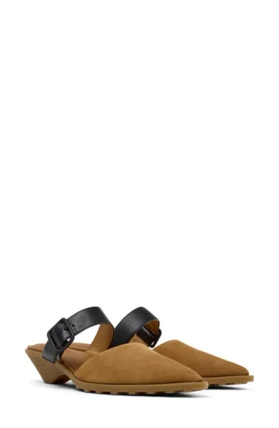 Camper Anita Buckle-detail Mules In Brown