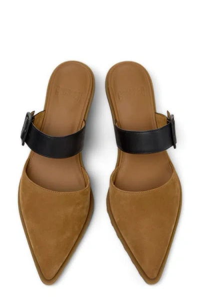 Camper Anita Buckle-detail Mules In Brown