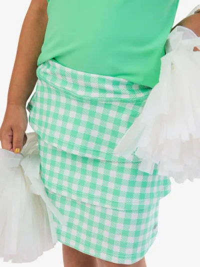Rufflebutts Girls Active Skort In Green