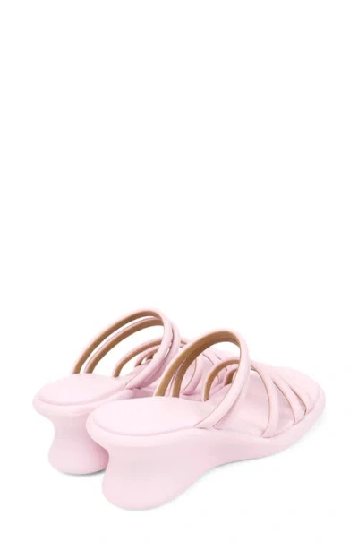Camper Strappy Wedge Sandals In Pink
