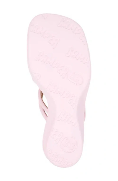Camper Strappy Wedge Sandals In Pink