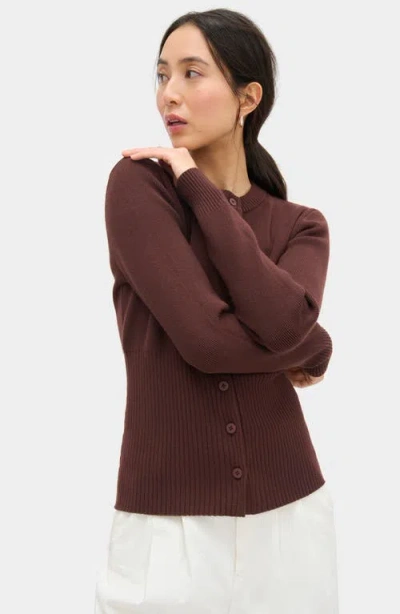Aligne Ruby Cardigan In Brown