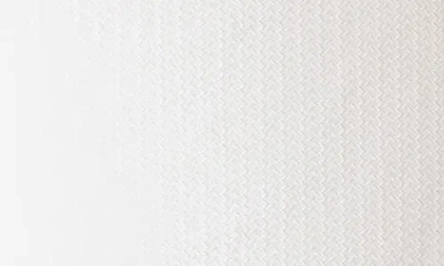 Deke Links Jacquard Quarter Zip Pullover In White