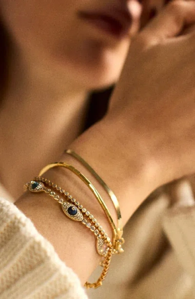 Baublebar Iris Evil Eye Tennis Bracelet In Gold