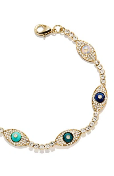 Baublebar Iris Evil Eye Tennis Bracelet In Gold