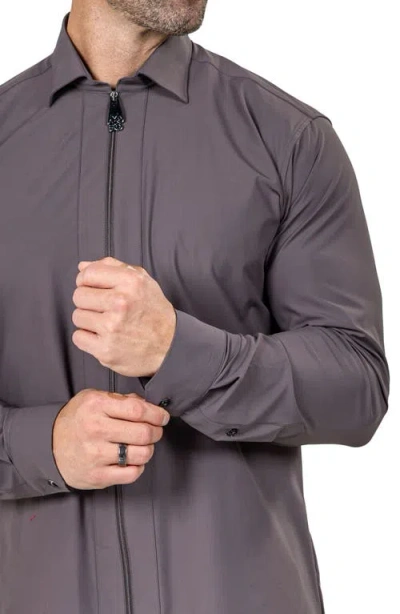 Maceoo Zip Jacket In Brown