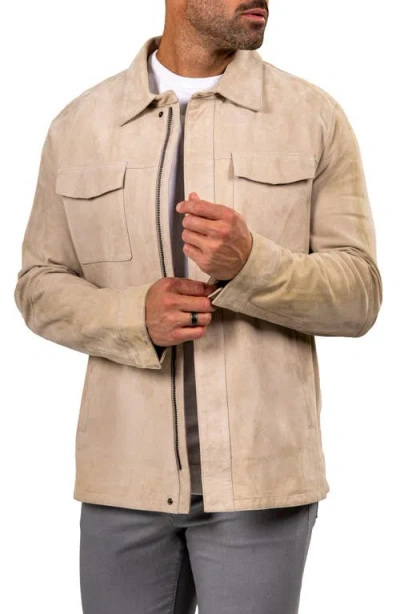 Maceoo Leather Jacket In Brown